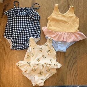 6-12 Month Baby Girl Swimsuits (Bundle)